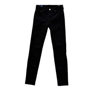 Blå Konst Acne Jeans MADE IN ITALY 27x34 175/68A Black Skinny Jeans Low Rise